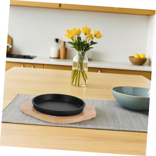 HEALLILY Grillpfanne aus Eisen, strapazierfähig, Steakkochen für den Innen- und Außenbereich, tiefes Design für Familienfeiern und Grillen in Restaurantqualität 7 HEALLILY Grillpfanne aus Eisen, strapazierfähig, Steakkochen für den Innen- und Außenbereich, tiefes Design für Familienfeiern und Grillen in Restaurantqualität