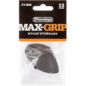 Jim Dunlop 449P.73 Nylon Max Grip Guitar Pick Player Pack (Pack of 12)