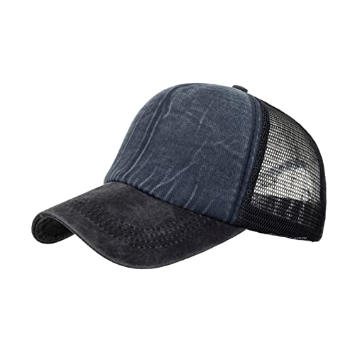 Chimenea Mujeres Hombres Deporte Hit Color Transpirable Playa Gorra de Béisbol Sombrero Sombrero Sol Gorra Portugal, azul marino, Talla única
