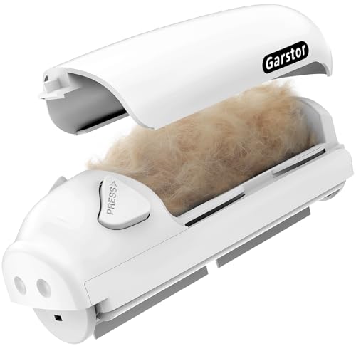 Garstor Pet Hair Remover Roller, Reusable Lint Roller for Pet Hair, Cat Dog Hair Remover for Furniture, Sofa, Carpet, Bedding, Self Clean Lint Remover-blue and white