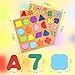 Alphabet Wooden Puzzles for Toddlers 3-5, Pack of 3 ABC, Number and Shape Puzzle, Preschool Educational Learning Toys with Puzzle Board & Letter Blocks for Girls Boys Ages 3 4 5 Years Old