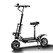 Scooter eléctrico 5600W Velocidad máxima 85 km/h 60V 38Ah Carga 400kg para adultos/adolescentes ligero ajustable plegable adulto Kick City Scooter Commuter Adecuada para entusiastas del Todoterreno