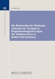 Die Reichweite der Bindungswirkung von Zusagen in Eingemeindungsverträgen der Gebietsreform in Baden-Württemberg (BOORBERG Wissenschafts-Forum 22)