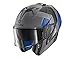 Price comparison product image Motorcycle helmets Shark EVO-ONE 2 SLASHER MAT AKB, Anthracite/Bleu, L
