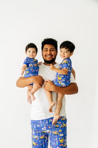 Image of Little Sleepies Mens Pajama Pants, Soft Viscose from Bamboo PJ Bottoms for Family Matching Set, Mens Sleepwear PJs w /Pockets