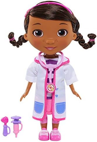 Just Play Doc McStuffins Toy Hospital Doc 8.5 Inch Articulated Doll with Doctor Accessories
