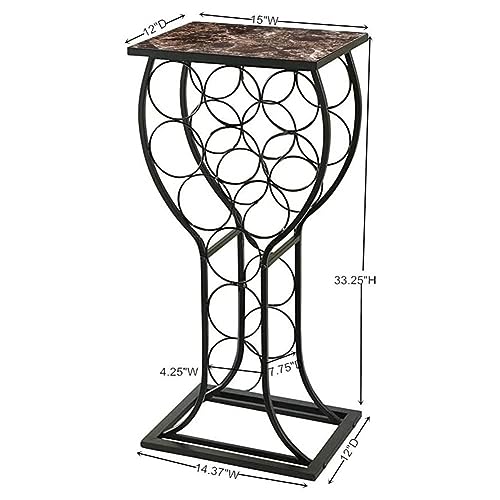 Soporte Metálico para Vino Etlegor con Tope Mármol miniatura 3