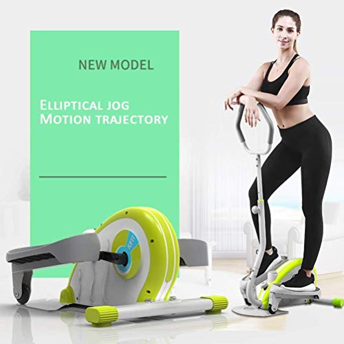 Image of Elliptical Twist Swing Stepper with Armrests with Adjustable Resistance for Cardio Workout & Strength Training with LED