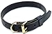 Signature k-9 1-Inch Adjustable Leather Collar, 18-22-Inch, Black