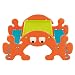 Produktbild FEBER Famosa 800010242 Ghost Picnic - Kinderspielzeugsitz, für Kinder von 1 bis 3 Jahren, orange