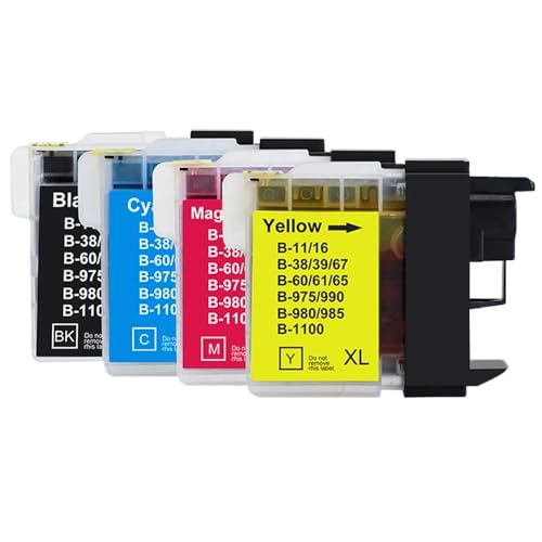 Cartouche d'encre LC980XL compatible avec l'imprimante Brother DCP 145C