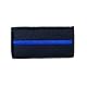 POLIZEIMEMESSHOP Thin Blue Line Textilpatch mit Klett - Polizei - Blaue Linie - Police - Solidarität