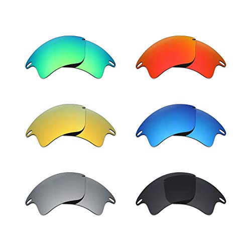 MRY 6 pares polarizadas lentes de repuesto para Oakley Fast Jacket XL  Gafas de sol