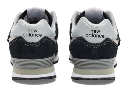 Image of New Balance Kid's 574 Core Hook & Loop Sneaker, Black /White, 10.5 W Little Kid