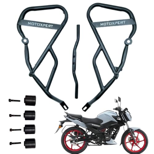 Image of TVS Raider 125 Heavy Duty Bike Crash Guard with Sliders