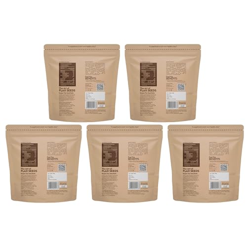 Image of Nourish You Flax Seeds | Alsi Seed | Rich in Fiber and Omega-3 | Detox | Healthy food | Certified & Gluten Free | Flax Seeds for Hair Growth |Source of Iron & Dietary Fibre |Rich in Protein - 750 G