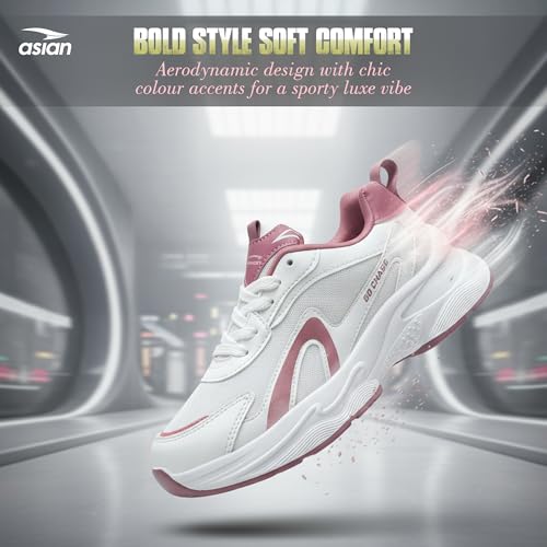 Image of ASIAN Aroma-12 Women's Sneakers | Lightweight Casual & Sporty Shoes for Walking, Gym Memory Foam & Anti-Slip Sole