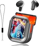 NE20 AI Kopfhörer Übersetzer, 3-in-1 Übersetzungskopfhörer 135 Sprachen mit App, 5 Übersetzungsmodi Echtzeit Übersetzer Ohrhörer, Bluetooth 6.0 Übersetzer Kopfhörer für Lernen, Reisen