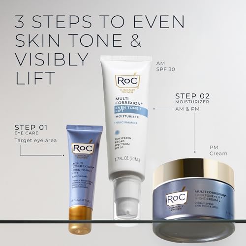 RoC Multi Correxion 5 in 1 Anti-Aging Daily Facial Moisturizer for Women and Men, Broad Spectrum SPF 30 & Shea Butter (1.7 oz) with Night Cream Packette (Packaging May Vary) (Pack of 2) - Image 8