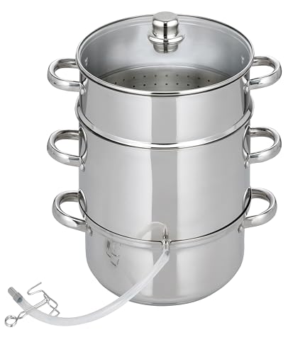 ELO Galactica Entsafter 26cm, Set 5-teilig, Dampfentsafter, energiesparender Kapselboden, vitaminschonendes Entsaften