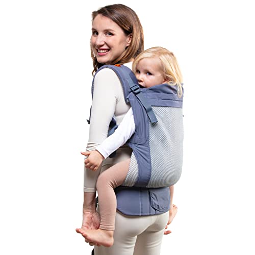 Beco Toddler Carrier with Extra Wide Seat – 100% Polyester 3D Performance Mesh Toddler Carrying Backpack Style and Front-Carry -Lightweight & Breathable Child Carrier – Sling Carrier 20-60 lbs