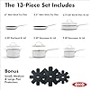 OXO 13 Piece Stainless Steel Cookware Set, Tri-Ply Multiclad Pots & Pans, PFAS-Free Ceramic Nonstick Coated Frying Pans, Induction Compatible, Dishwasher & Oven Safe, Sauce, Stock, Saute, Silver #3