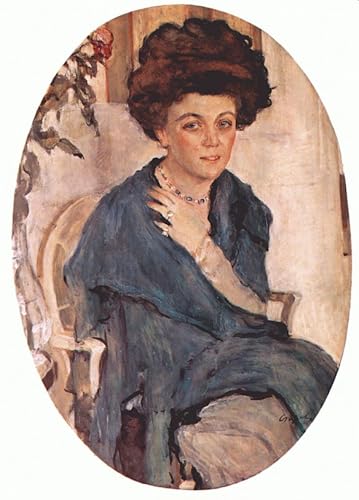 Affiche Toile Portrait d'Elena Oliv sublimez votre salon avec cet art mural Serov de 60x90cm