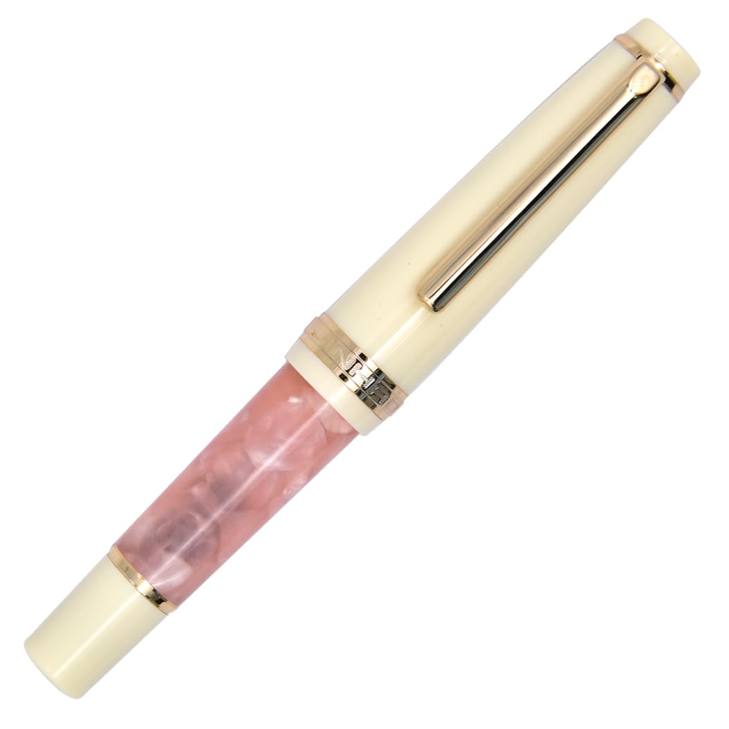 Ranvi Jinhao 82 Mini Acrylic Fountain Pen,Iridium Fine Nib,Short Paragraph Pocket Travel Pen with Ink Converter-Pink โ image 1