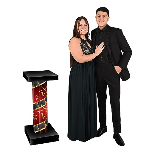 Beistle Red Carpet 3D Short Column Props - 33.75" - Set of 2 by Beistle - Image 4