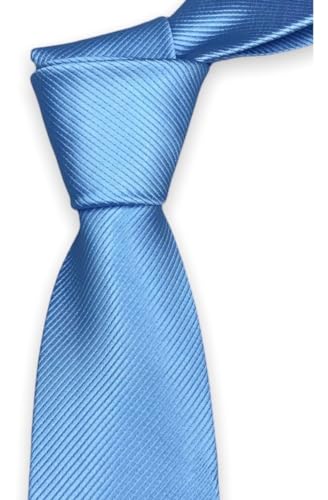 Gravata Azul Serenity Trabalhada Kit C/2 Unidades