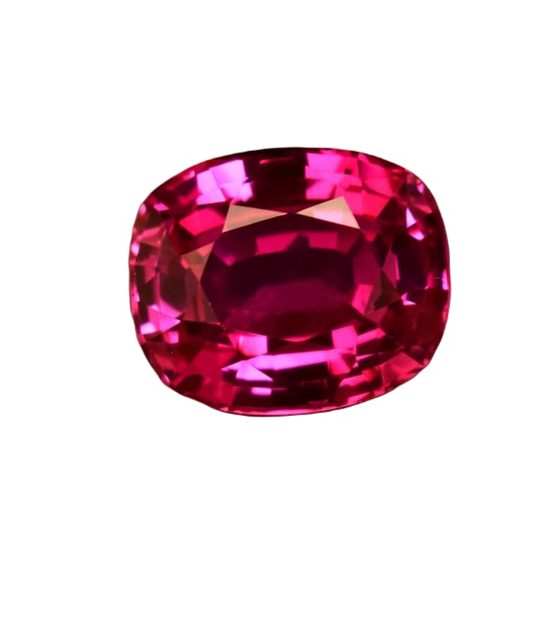 Saphir rose gemme naturelle en coussin pour bague et collier DIY