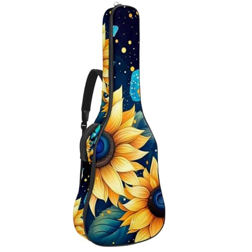 JRHEJTFZ Housse pour guitare acoustique de 1,9 cm d’épaisseur, étanche, durable et élégante, motif tournesol bleu fleur, Multicolore 5., 42.9×16.9×4.7 in, Motif imprimé tendance - Les Beatles, Paul McCartney, John Lennon, RIngo Starr, George Harrison JRHEJTFZ Housse pour guitare acoustique de 1,9 cm d'épaisseur, étanche, durable et élégante, motif tournesol bleu fleur, Multicolore 5., 42.9x16.9x4.7 in, Motif imprimé tendance