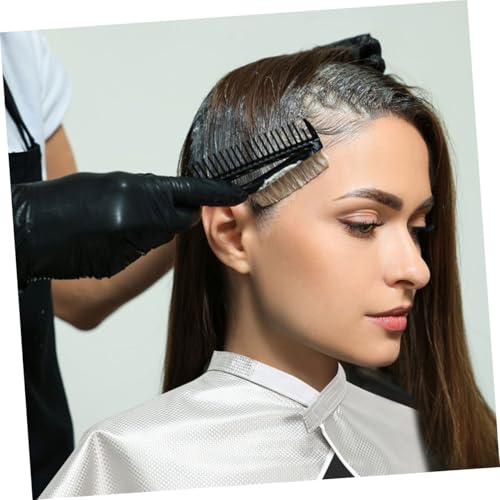 Capas para colorear cabello Homoyoyo para salón para adultos 2 piezas blancas impermeables para peluqueros y clientes miniatura 4