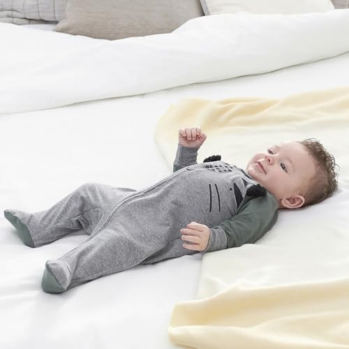 Image of Gerber Baby Boys' 4 Pack Sleep 'N Play Footie