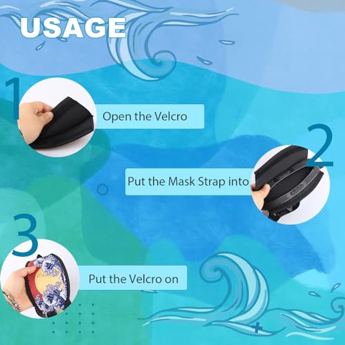 image for Seabbo Diving Mask Slap Straps cyberpunk style Cover Neoprene Swimming