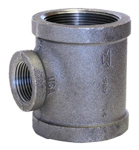 1-1/2" x 1-1/2" x 1" FNPT Galvanized Reducing Tee
