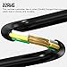 Tecreddy Recliner Switch with USB, 2 Button 5 Pin Round Hand Control Handset Replacement for Ashley Okin Limoss Lane Ashley KDPT(KAIDI) Stand Lift Chair Power Recliner Sofa