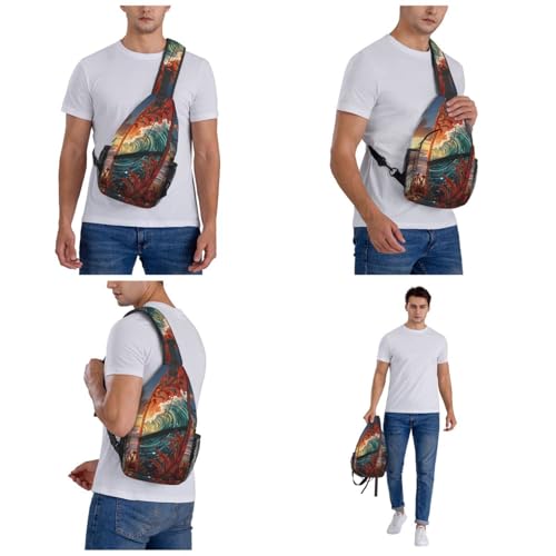 Bolso Pequeño de Bandolera para Senderismo en Negro miniatura 7