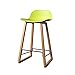 ChengBeautiful Taburete Taburetes De Bar Taburetes De Cocina Interiores Y Exteriores For Cocinas C Taberna De La Barra De Café Cinco Colores taburetes Altos (Color : Green, Size : 68cm)
