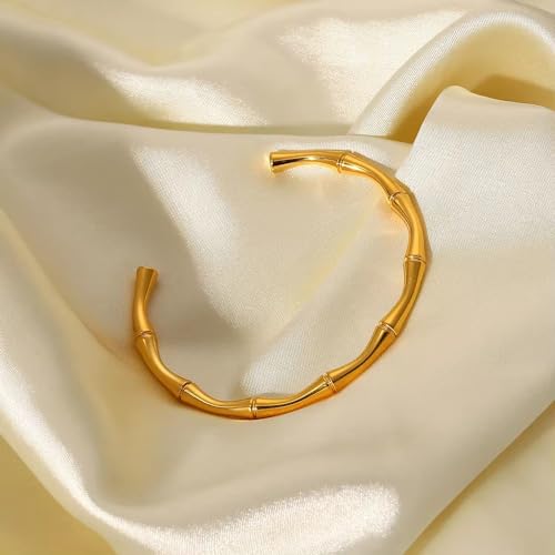 Image of MEENAZ Bracelet for Girls and Women - Stylish Silver Anti-Tarnish Bangle Kada - Adjustable Free-Size Open Hand Cuff Jewelry Accessories 727