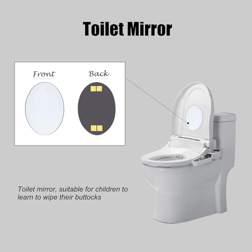 Espejo de baño ovalado compacto y portátil miniatura 3