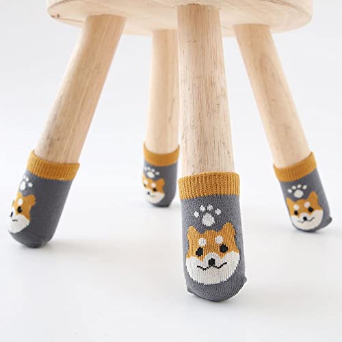 Okdeals AM8AM0DWEGUS Furniture Protectors Covers Home Floor Protection Pads Noise Reduction Knitted Non-Slip Table Legs Socks 4Pcs thumb #6