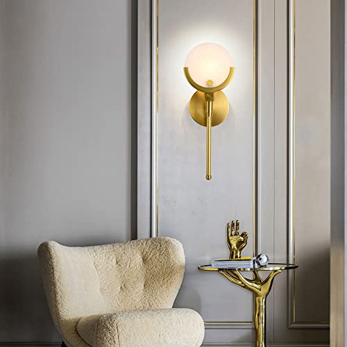 Iluminación de pared vintage E14 moderna con aplique de latón para casa 2