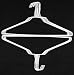 100 Standard Wire Shirt Hangers 16 Inch 14.5 Gauge (White)