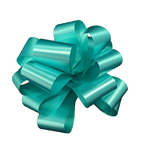 Cocarde Bleu Tiffany Autotirante pour Emballage Cadeau Invité Mariage