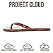 Project Cloud Flip Flops for Women Footwear- Lightweight and Memory Foam Insole Sandals for Women 2026 - Durable Non-Slip Beach Essentials Flats for Women Sandals (Foundations, BRWNPA, 8)