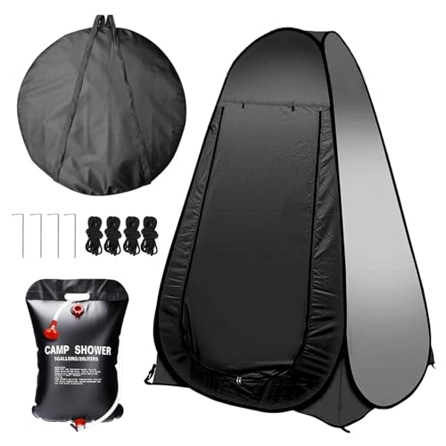 Portable Privacy Camping Shower Tent with 5.3-Gallon Bag