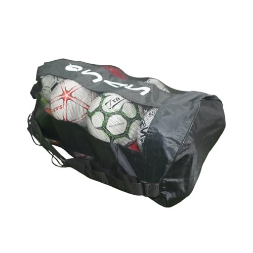 Image of SAS SPORTS Football Carry Bag (10-12 Balls) - 2 Strips (Black)