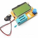 MuchLuckystar Tester grafico a transistor LCR-T4 con retroilluminazione LCD 128x64, spegnimento automatico e rilevamento di avvio per induttanza a tiristori MOS a diodi