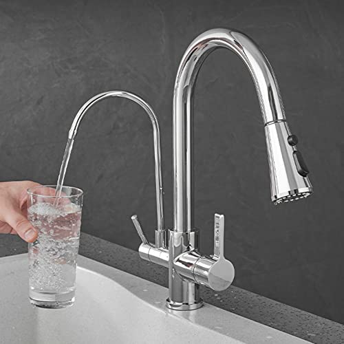 Mitigeur d'évier 3 voies filtre tap premium LWX avec douchette de pulvérisation